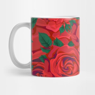 Red Roses Design Mug